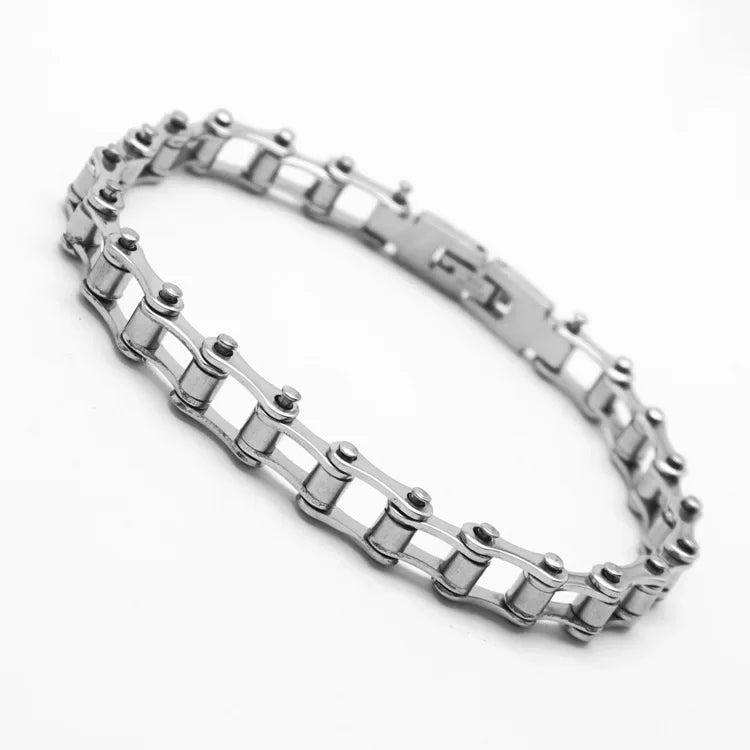 316L Stainless Steel Mens Bracelet Punk Rock Biker  Fashion Jewelry Bike Bicycle Chain Jewellery Inoxidable