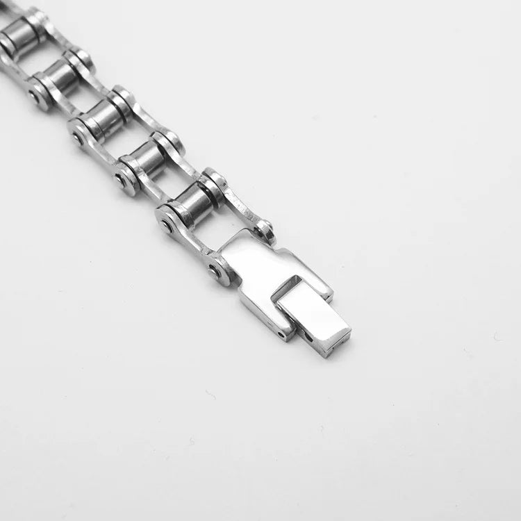 316L Stainless Steel Mens Bracelet Punk Rock Biker  Fashion Jewelry Bike Bicycle Chain Jewellery Inoxidable