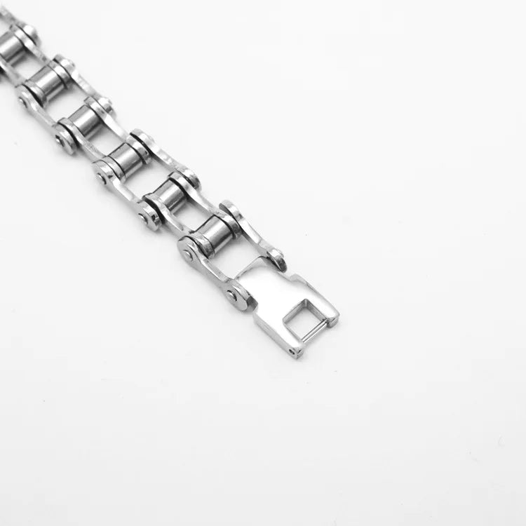 316L Stainless Steel Mens Bracelet Punk Rock Biker  Fashion Jewelry Bike Bicycle Chain Jewellery Inoxidable