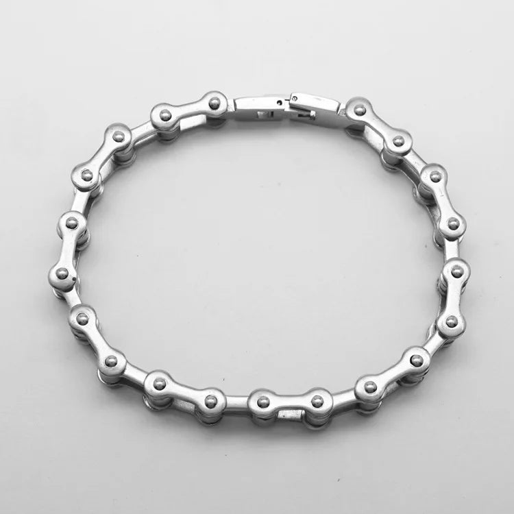 316L Stainless Steel Mens Bracelet Punk Rock Biker  Fashion Jewelry Bike Bicycle Chain Jewellery Inoxidable